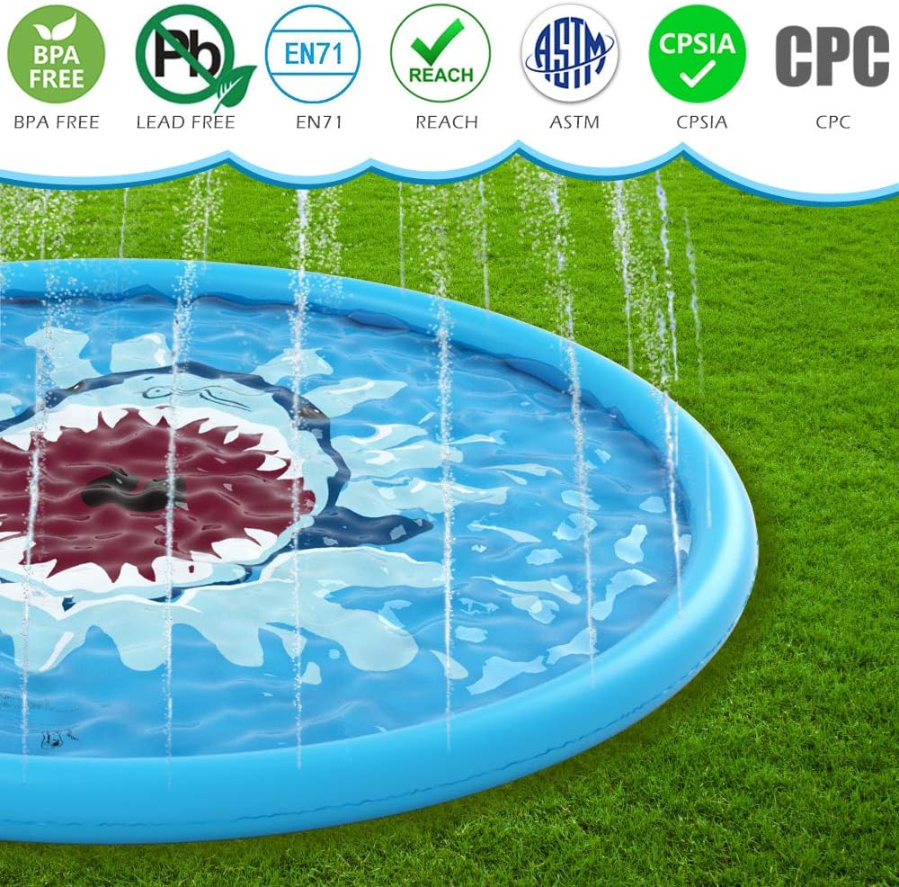 Splash Pad Sprinkler for Kids' Outdoor Fun