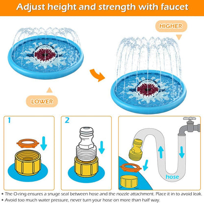 Splash Pad Sprinkler for Kids' Outdoor Fun